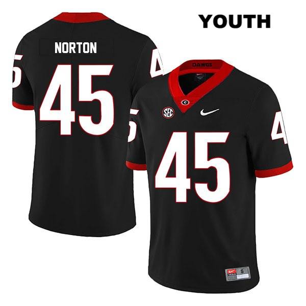 Georgia Bulldogs Youth Bill Norton #45 NCAA Legend Authentic Black Nike Stitched College Football Jersey XKB7256RQ